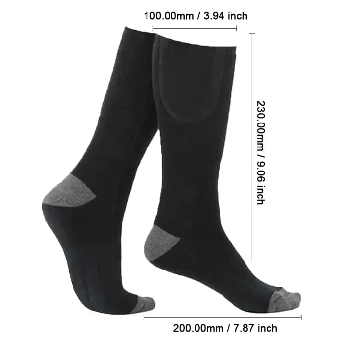 Chaussettes chauffantes électriques hommes femmes hiver chaussettes chauffantes chaudes Anti-froid t