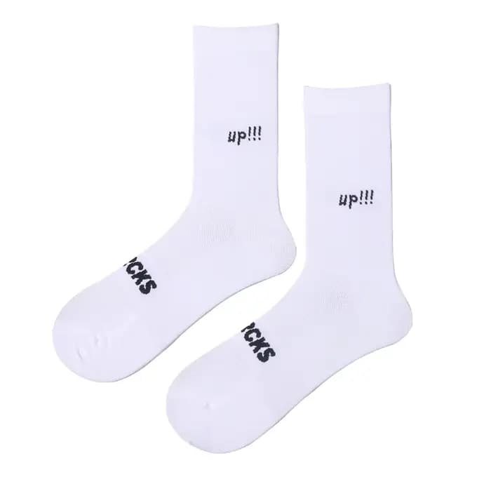 Chaussettes de cyclisme Sporcks avec motif lettres, légères pour toutes les saisons, unisexes, pour