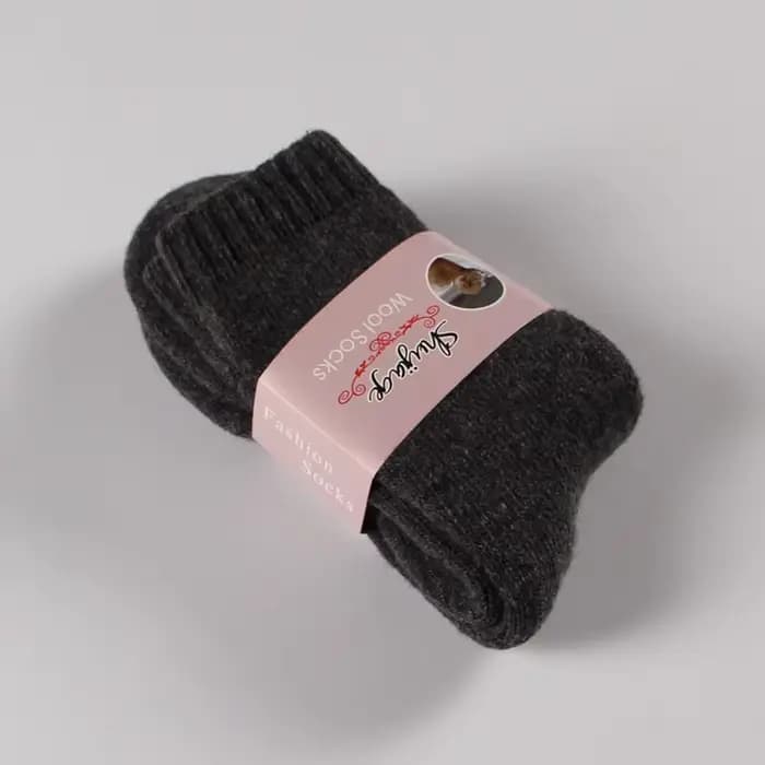 Femmes chaussettes hiver chaud thermique solide cachemire filles épaissi fil épais chaud laine chaus