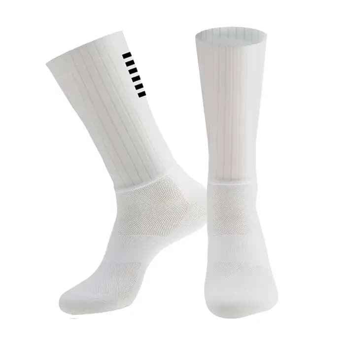Chaussettes aérodynamiques de cyclisme en Silicone, antidérapantes pour hommes, vélo, Sport, course