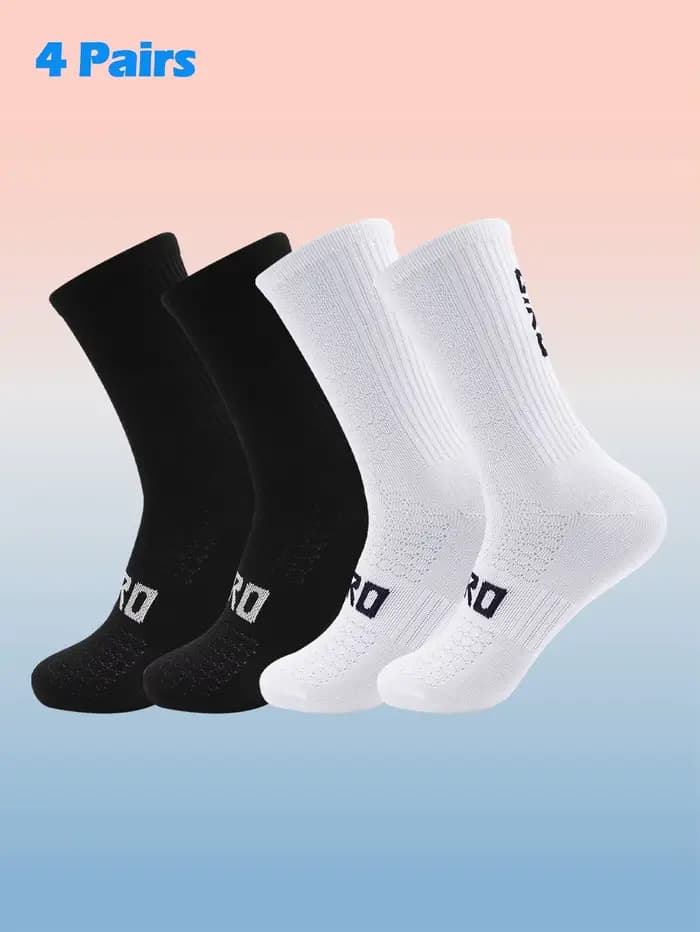 Chaussettes de cyclisme hommes 4 paires/ensemble chaussettes de vélo femmes Sport absorbant la sueur