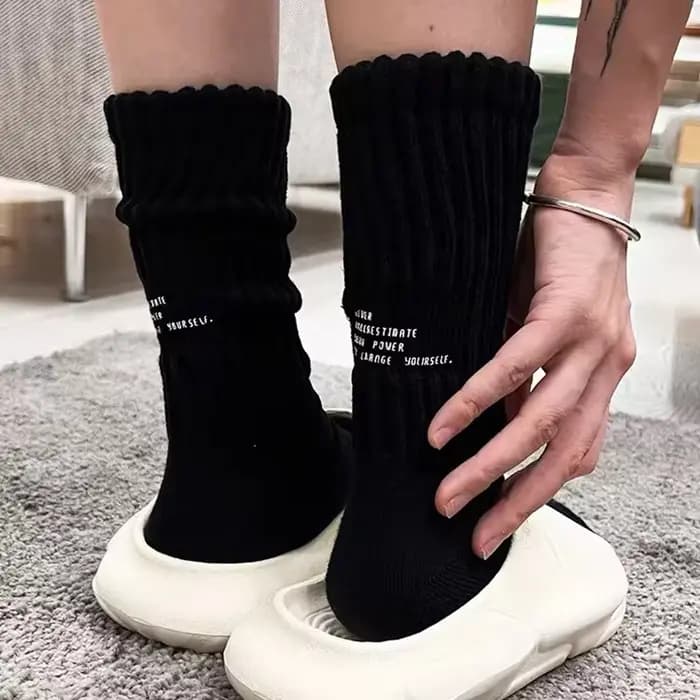 Chaussettes de sport épaisses vintage japonaises pour hommes, chaussettes à tube moyen, serviette de