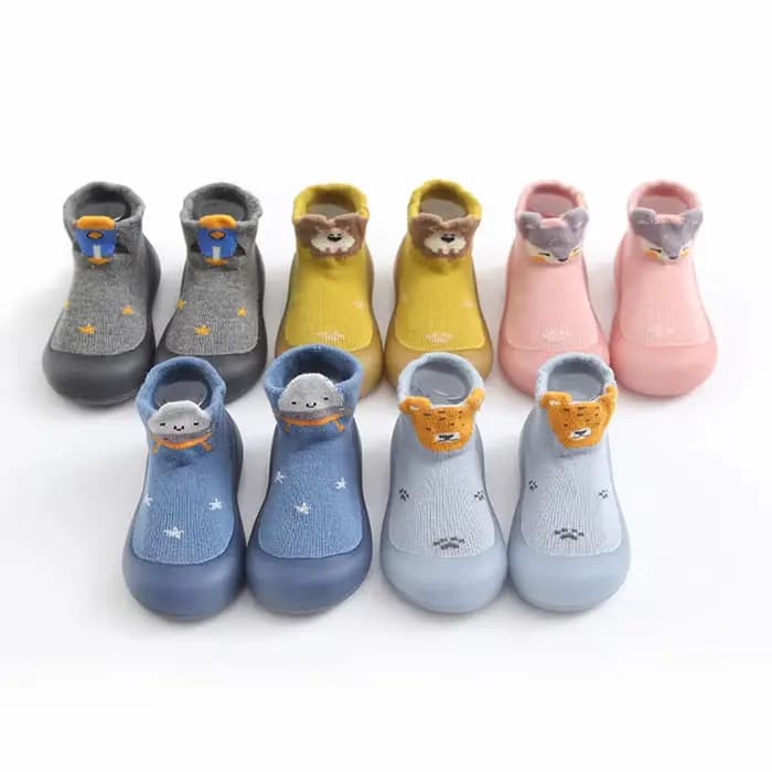 Chaussettes pour bébés, chaussures pour enfants en bas âge, premiers pas, motif de dessin animé, sem