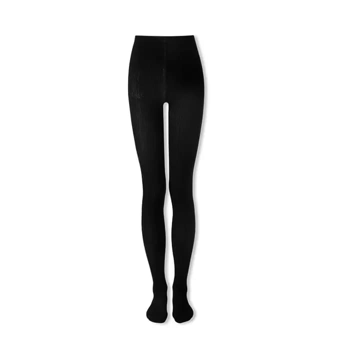 Collants en laine cachemire extensible, collants côtelés opaques pour femmes, 68s, mélange de laine