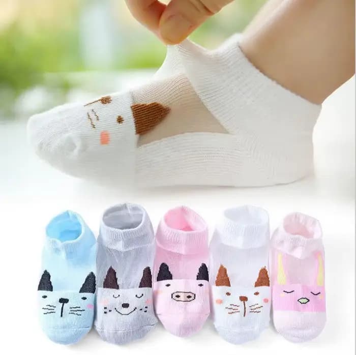 Chaussettes Jacquard en Coton pour Bébé de 0 à 5 Ans, Fines, Solides et Colorées, Mignonnes, en Mail