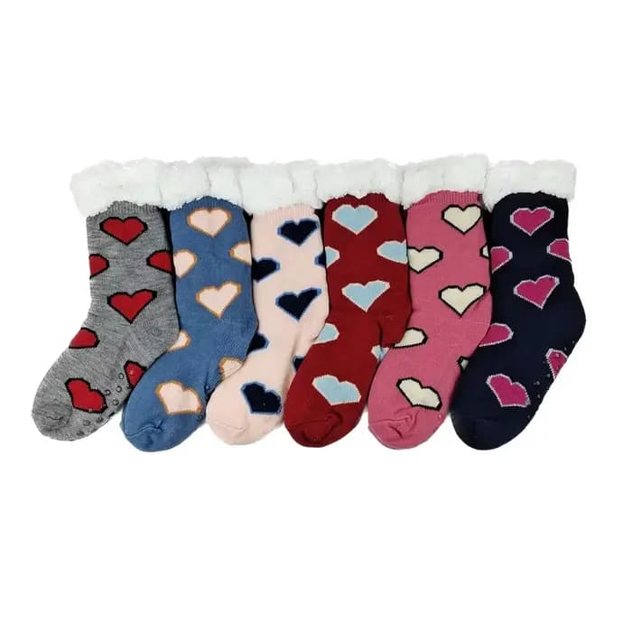Chaussons thermiques en fourrure moelleuse pour femmes, chaussettes de vache mignonnes, vêtements de