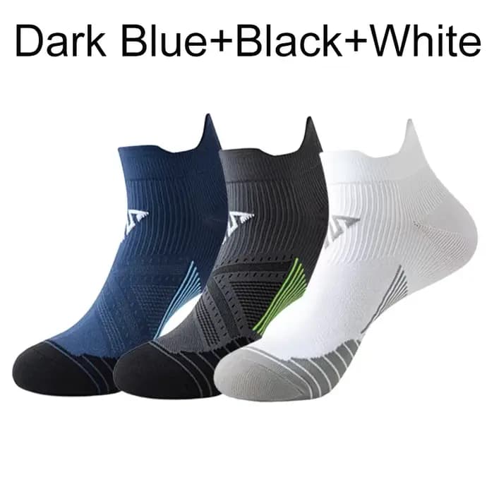 3 paires de chaussettes de course Marathon pour hommes et femmes, chaussettes de Sport professionnel