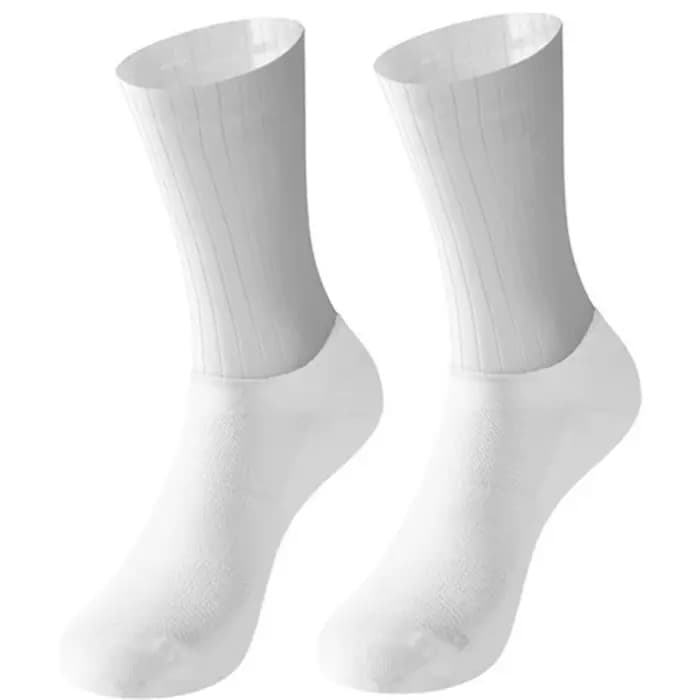 Chaussettes aérodynamiques de l'équipe de vélo, antidérapantes, sans couture, pour vélo de route, co