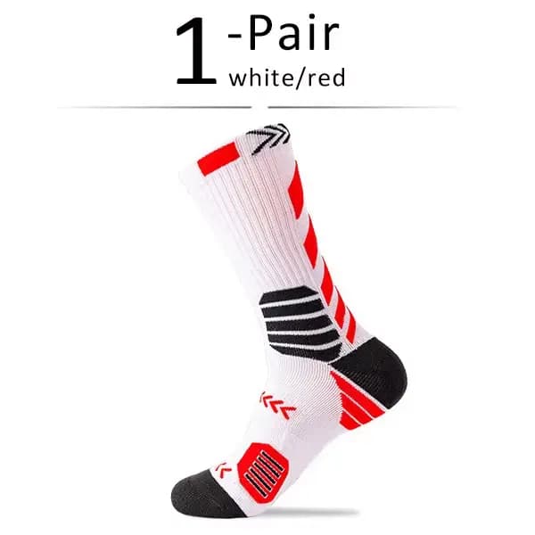 Elite Sport cyclisme basket-ball chaussettes Compression course homme noir tendance respirant longue