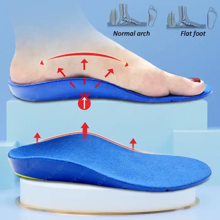 Semelles orthopédiques pour enfants et adultes, Support de voûte plantaire pour pied plat, arc haut,