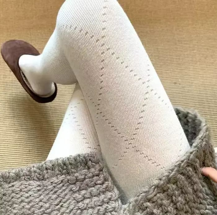 Collants gris diamant découpé pour femmes, Leggings pour printemps, en coton, haute élasticité, sans