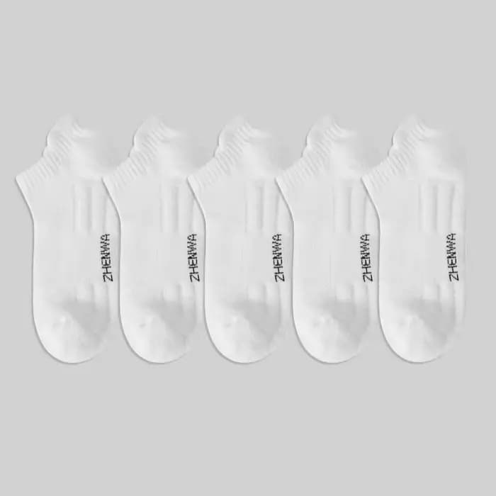 5 paires de chaussettes de sport en coton pour hommes, respirantes, absorbant la sueur et résistante