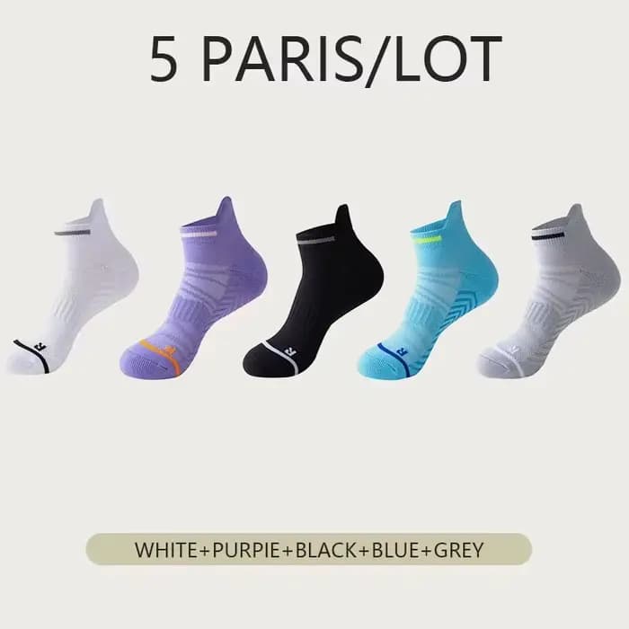 Chaussettes de sport respirantes pour hommes et femmes, chaussettes athlétiques pour le cyclisme, le