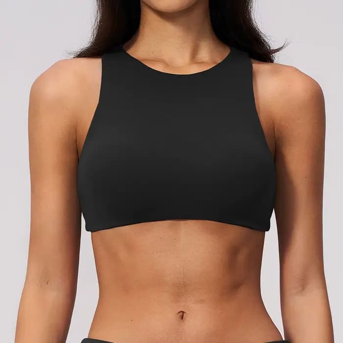 Débardeur de yoga de luxe 2-en-1 avec soutien-gorge intégré pour femme – Haut d'entraînement premium