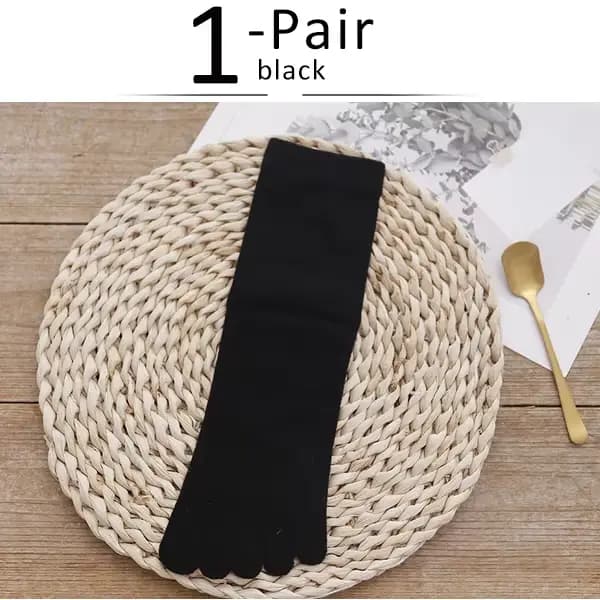 Chaussettes courtes cinq doigts en coton pour homme, unies, antibactériennes, respirantes, chaudes,
