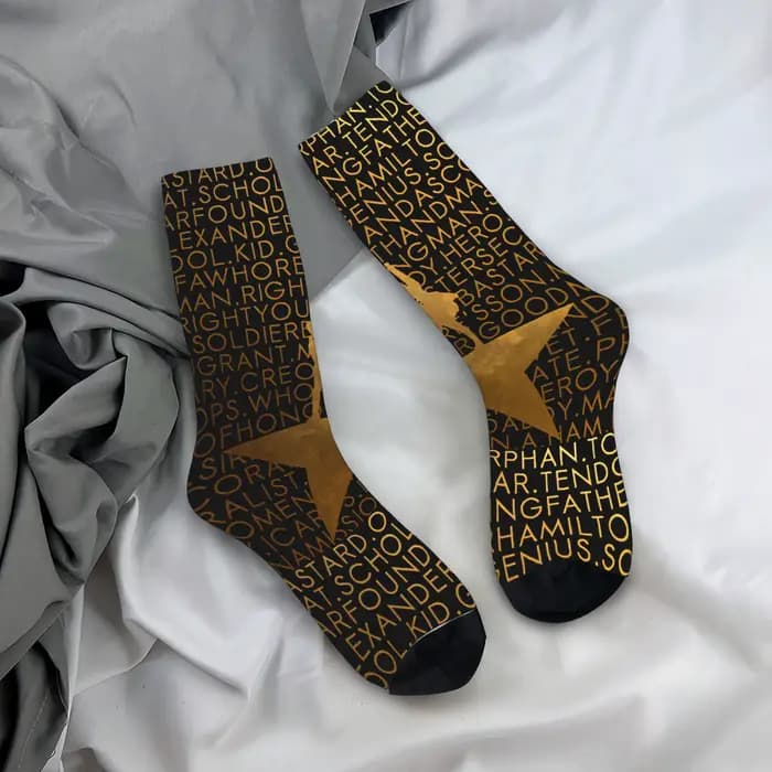 Hamiltons les chaussettes musicales automne bas drôle Couple chaussettes respirantes conception exté