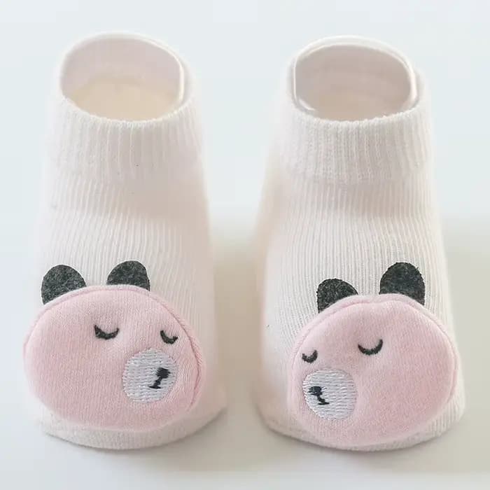 Chaussettes antidérapantes pour bébés filles et garçons, accessoires pour nouveau-nés, animaux de de