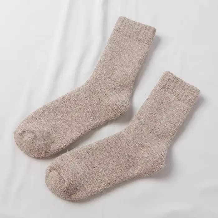 Chaussettes hommes Super plus épais solide chaussette laine mérinos lapin chaussettes contre la neig