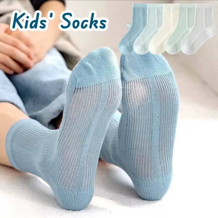 5 paires de chaussettes pour bébé, chaussettes d'été en coton, chaussettes fines en maille, chausset