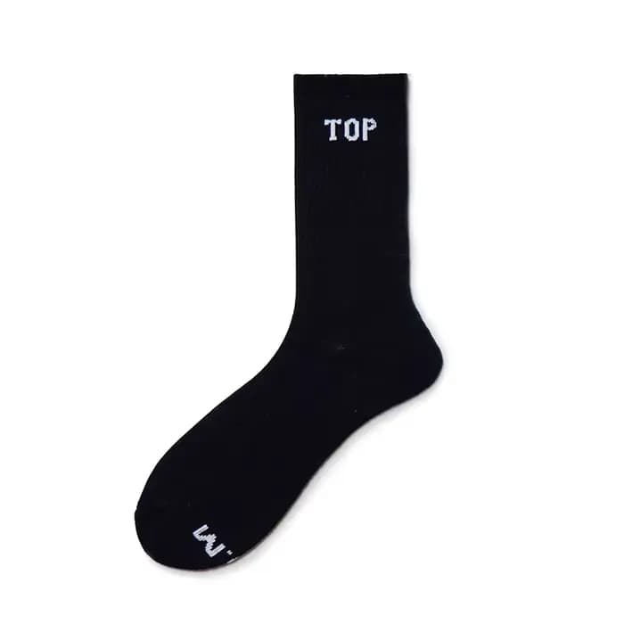 Homme chaussettes basket Calcetines Hombre lettre Meias chaussettes pour hommes Absorption de la sue