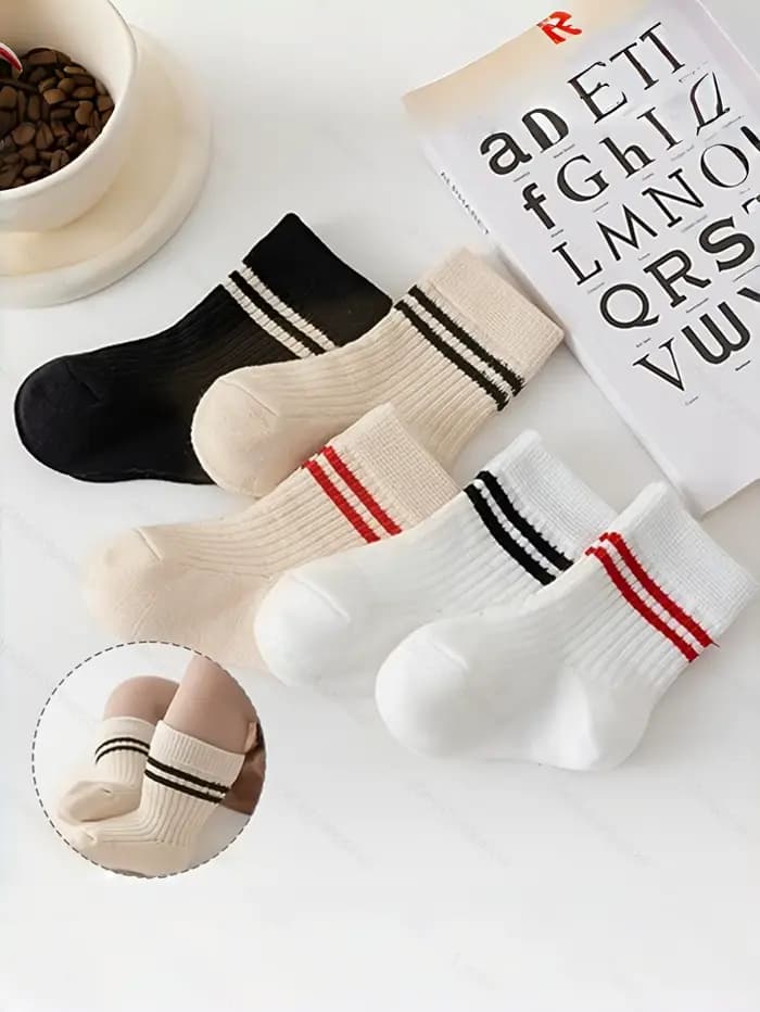 Chaussettes pour bébé, adaptées aux garçons et aux filles, élégantes, respirantes, confortables, idé