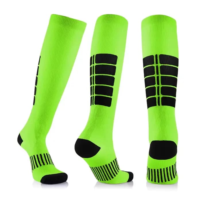 Chaussettes de Compression pour varices, chaussettes de football à Tube Long unisexe pour Sports de
