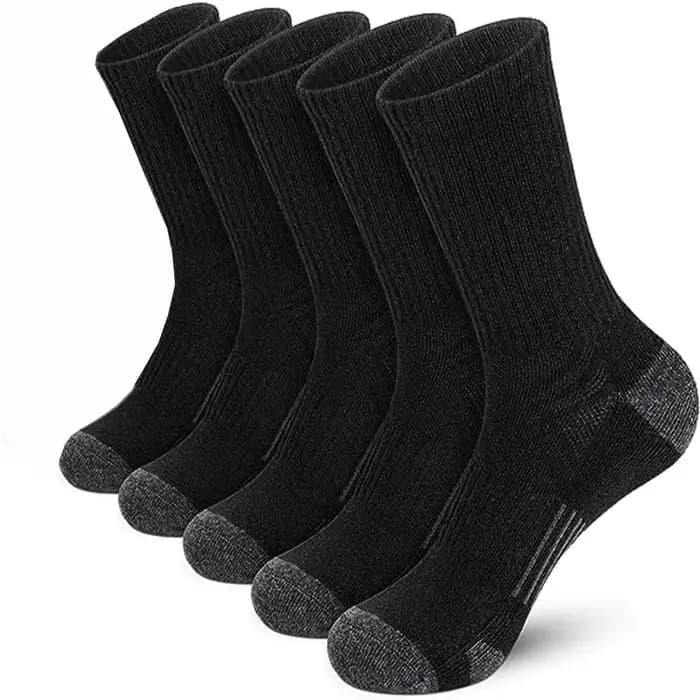 4 paires de chaussettes de sport respirantes et amortissantes, chaussettes de course haute performan