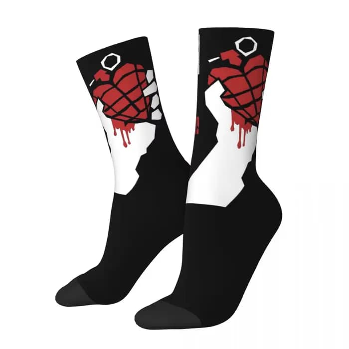 Green Day American Idiot Albuum couverture hommes femmes col rond chaussettes en plein air nouveauté