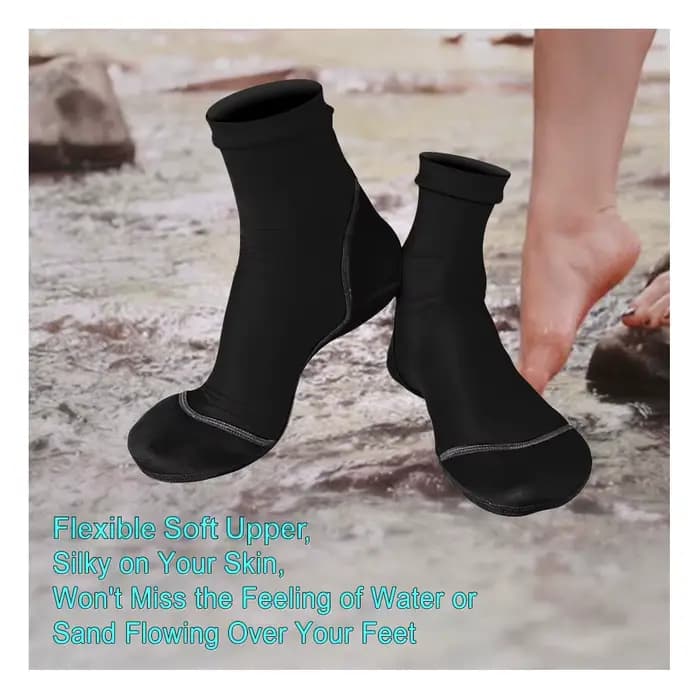 Chaussettes à ailettes fines en néoprène, dessus en polyester, l'offre elles en néoprène, protection