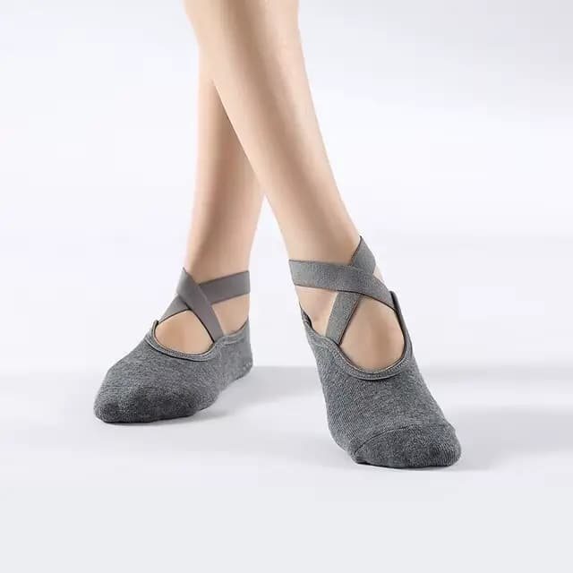 Chaussettes de Pilates coordonnantes en coton respirant pour femmes, bandage de yoga, fitness, danse