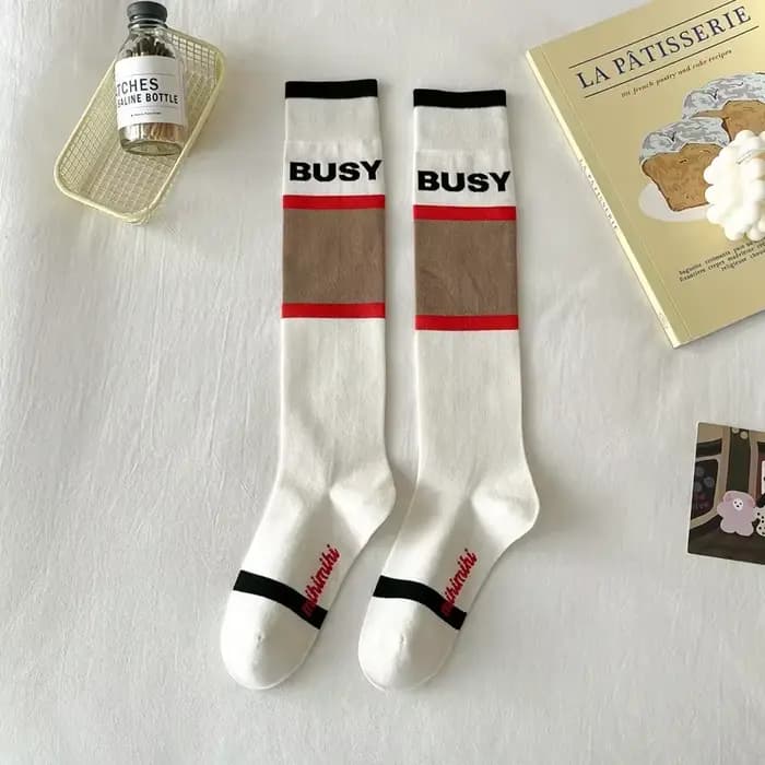 Chaussettes en coton peigné pour femmes, mi-mollet, tube moyen rétro, mode, loisirs, sports, confort