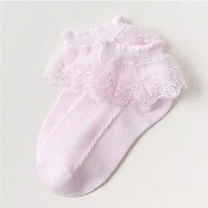 Filles dentelle à volants princesse maille chaussettes infantile bébé enfants chaussette courte à vo