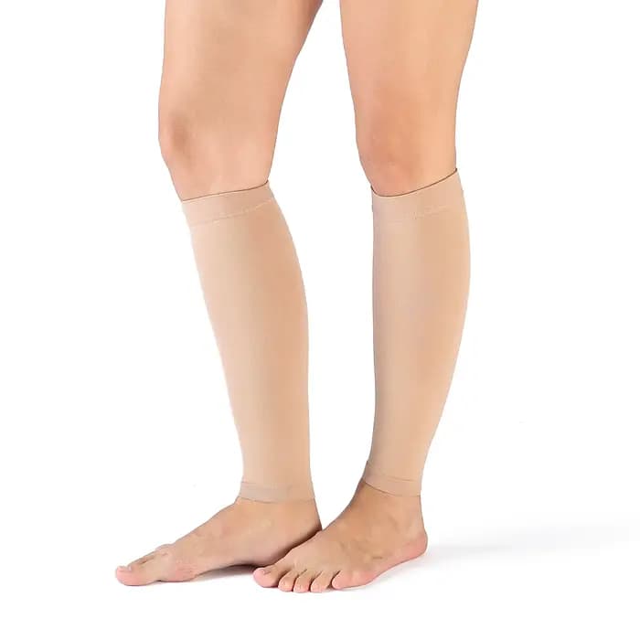 Chaussettes de Compression 20-30 mmHg, manches mollet pour hommes et femmes, idéales pour la course,