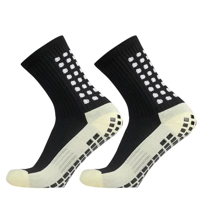 1/4 paires anti-dérapant Football femmes hommes Sport de plein air Grip Football Yoga chaussettes