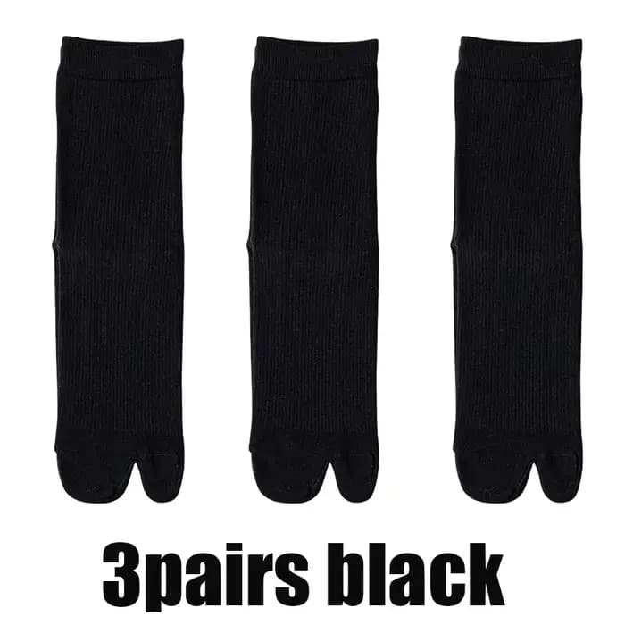 3 paires ensemble hommes orteil chaussettes mode Style japonais respirant confortable mode femmes de