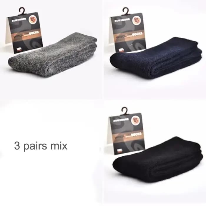 Nouveau Chaussettes en laine mérinos Super épaisses de haute qualité 3 paires/lot chaussettes d'hive
