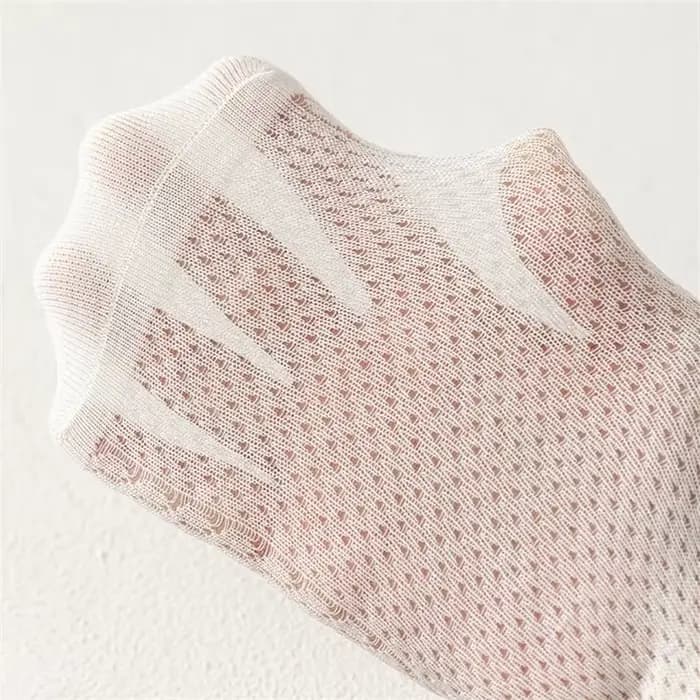 5 paires/lot chaussettes en maille blanches pour enfants pour filles été mince respirant fille chaus