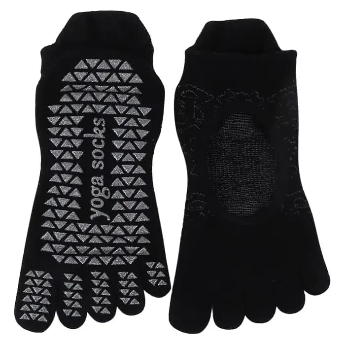 Chaussettes de yoga coordonnantes à cinq doigts pour femmes, chaussettes de Pilates, haute qualité,