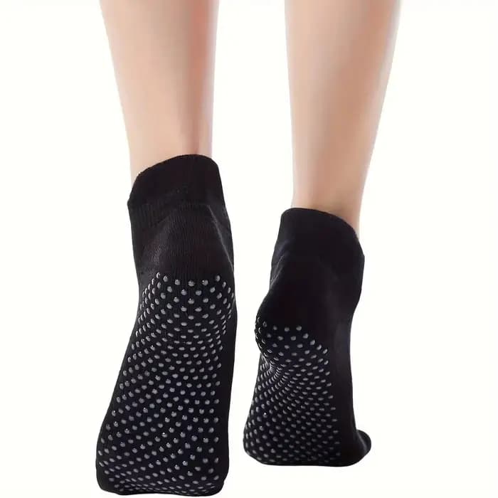 Chaussettes de Yoga antidérapantes pour femmes, respirantes, en coton, pour Fitness, Pilates, entraî