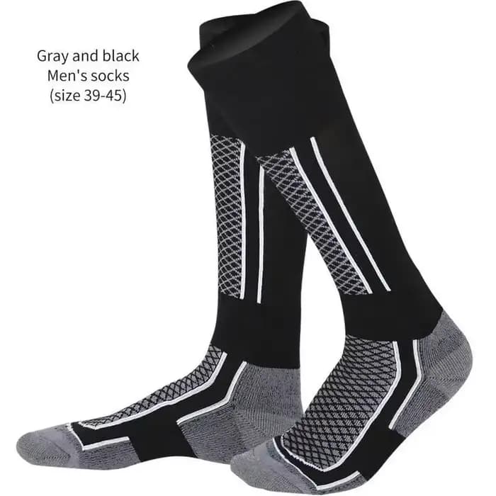 DIZETION 1 paire hiver chaud épaississement bas de Ski chaussettes de randonnée pour femmes hommes e