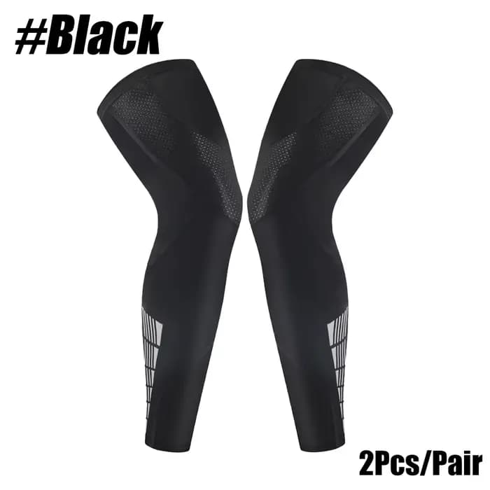 1 paire de manchons de jambe de sport, manchon de Compression de jambe complète pour hommes et femme