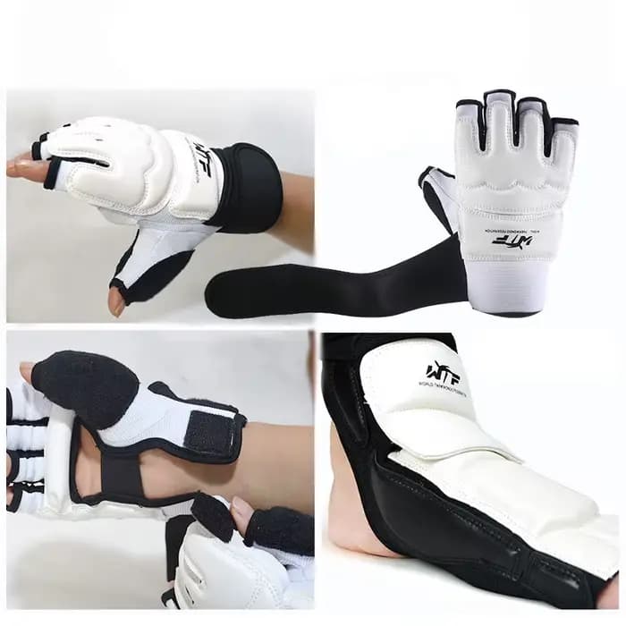 Gants de pied en cuir pour taekwondo, anneau de Rotterdam, protection de rinçage de karaté, équipeme