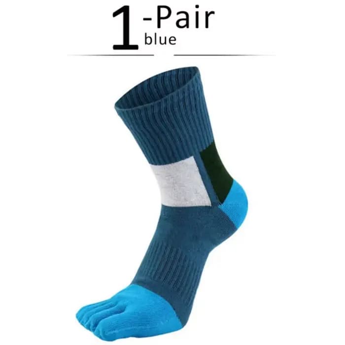 1 paires de chaussettes de Sport en coton biologique avec orteils EU 38-44, en Fiber respirante, à c
