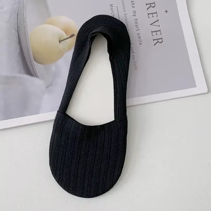 Chaussette pantoufles femmes Silicone antidérapant couleur unie coupe basse bateau chaussette coton