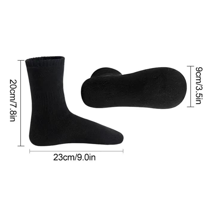 Chaussettes chauffantes d'hiver chauffe-pieds à chauffage rapide chaussettes d'hiver longues et chau