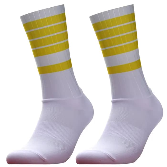 Chaussettes de cyclisme antidérapantes en silicone Whiteline 2024 pour l'été, chaussettes de sport p