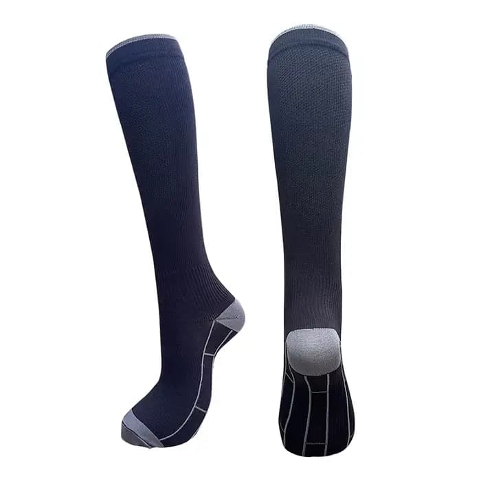1/4 paires de chaussettes de Compression pour hommes et femmes, 20-30 mmhg, chaussettes de soutien d