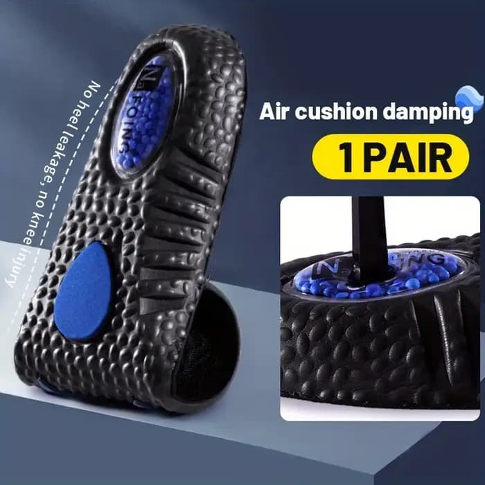 Semelles intérieures de Sport à Absorption des chocs, coussin d'air EVA vert, Support de voûte plant