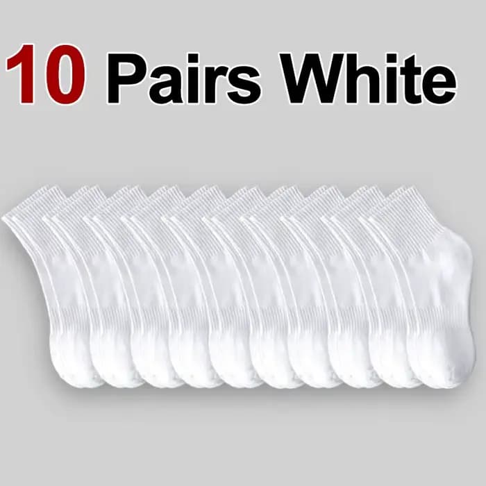 10/20/30 paires neutre couleur unie mi-mollet col rond chaussettes printemps automne absorbant la su