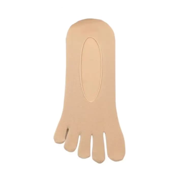 Chaussettes transparentes à cinq doigts pour hommes, chaussettes courtes creuses en maille à cinq or